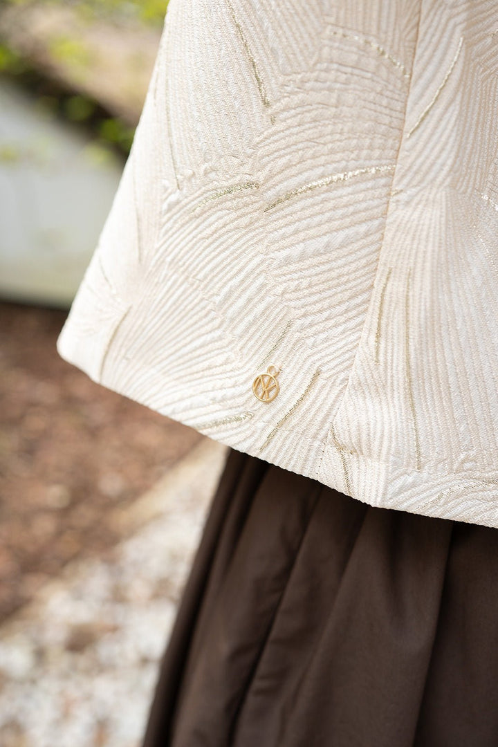 NUKUS - Blouse Leena OffWhite Gold - Luxedy