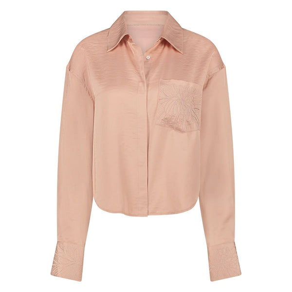 NUKUS - Blouse Lynn Silky Salmon - Luxedy