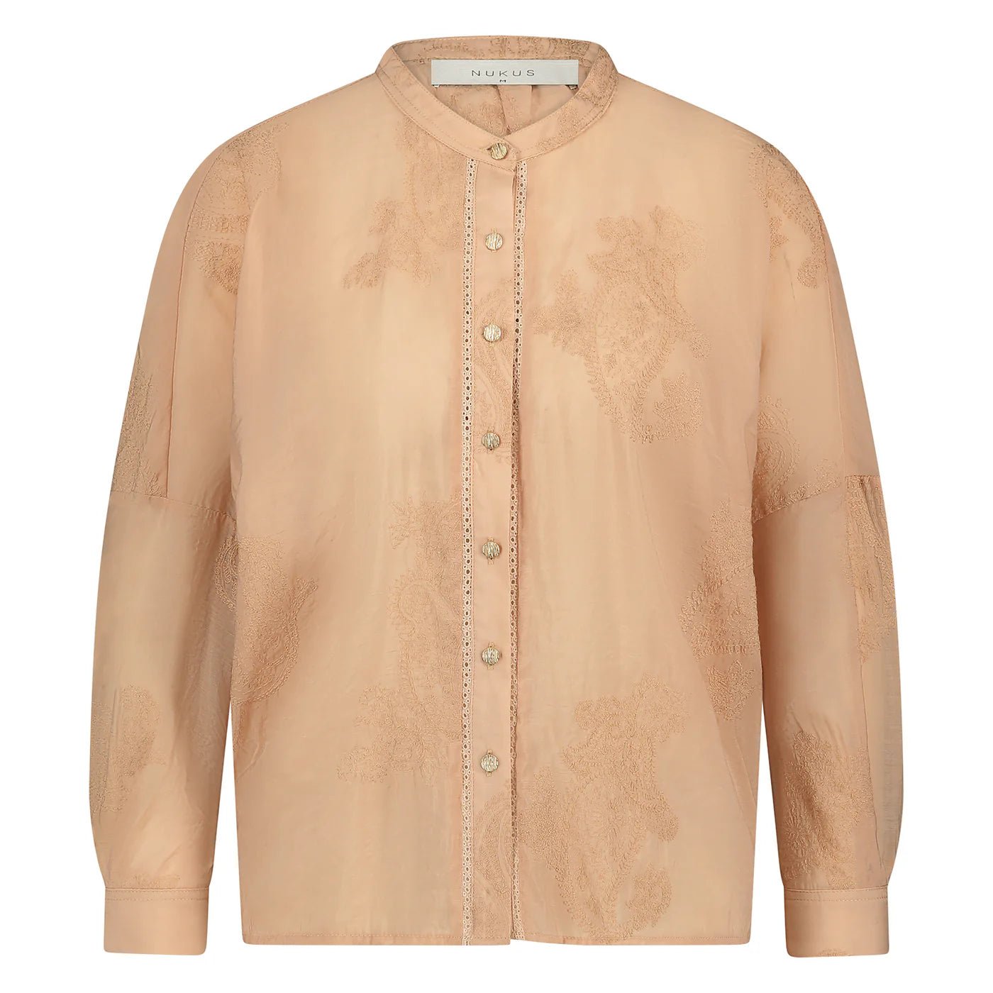 NUKUS - Blouse Rosan Embroidery Powder Pink - Luxedy