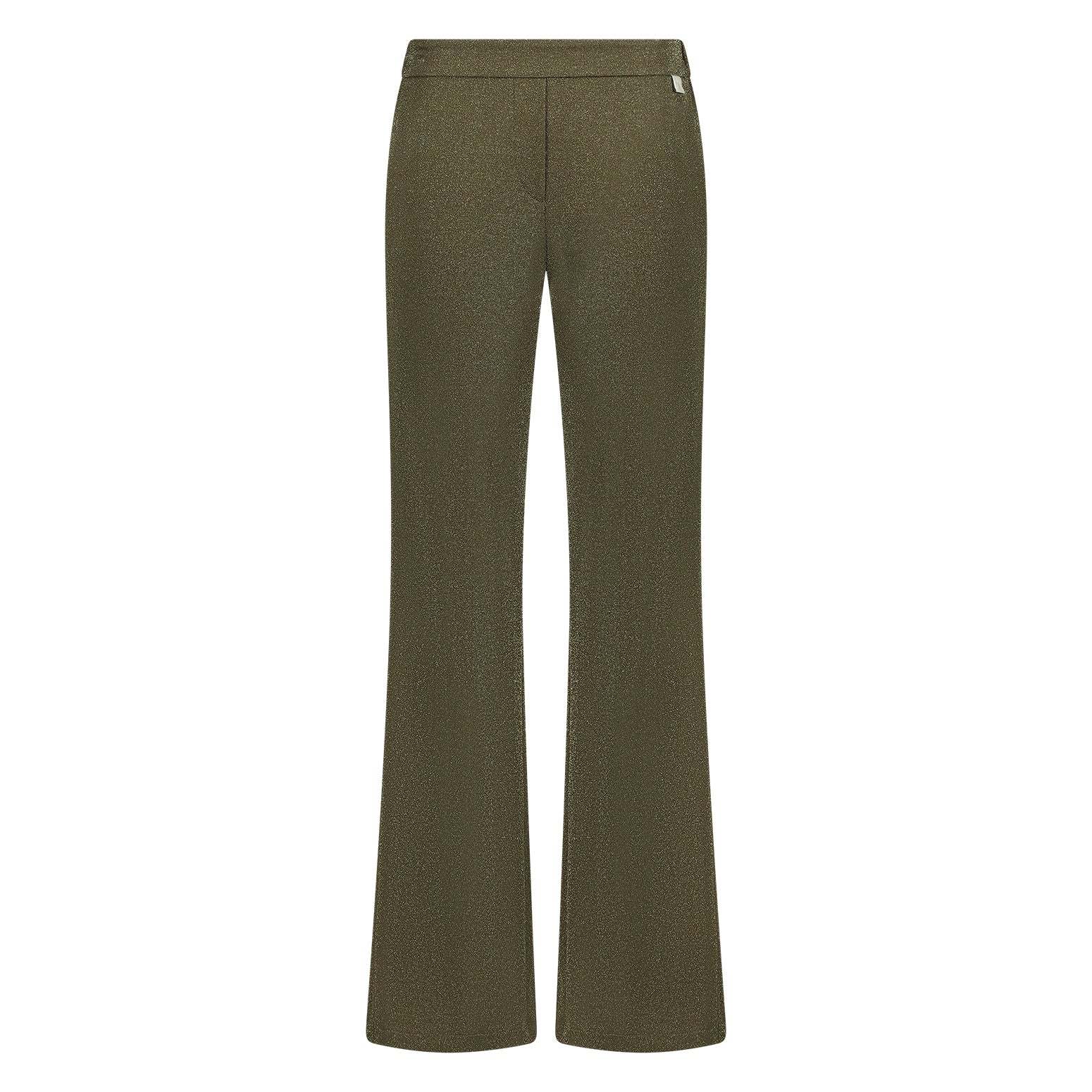 NUKUS - Broek Britt Lurex Burned Olive Green - Luxedy