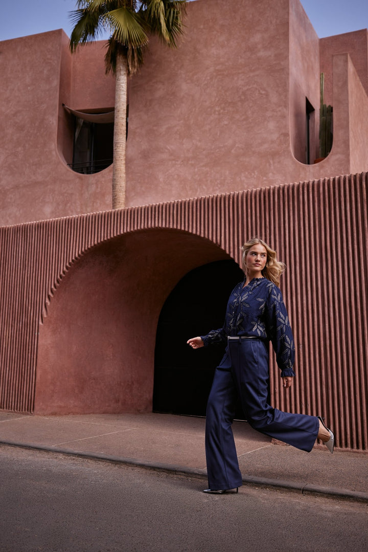 NUKUS - Broek Jill Navy Blue - Luxedy