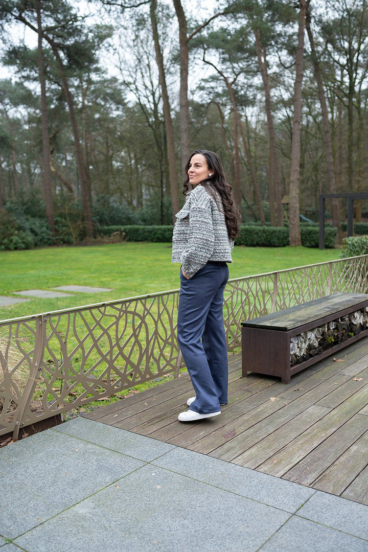 NUKUS - Broek Jill Navy Blue - Luxedy