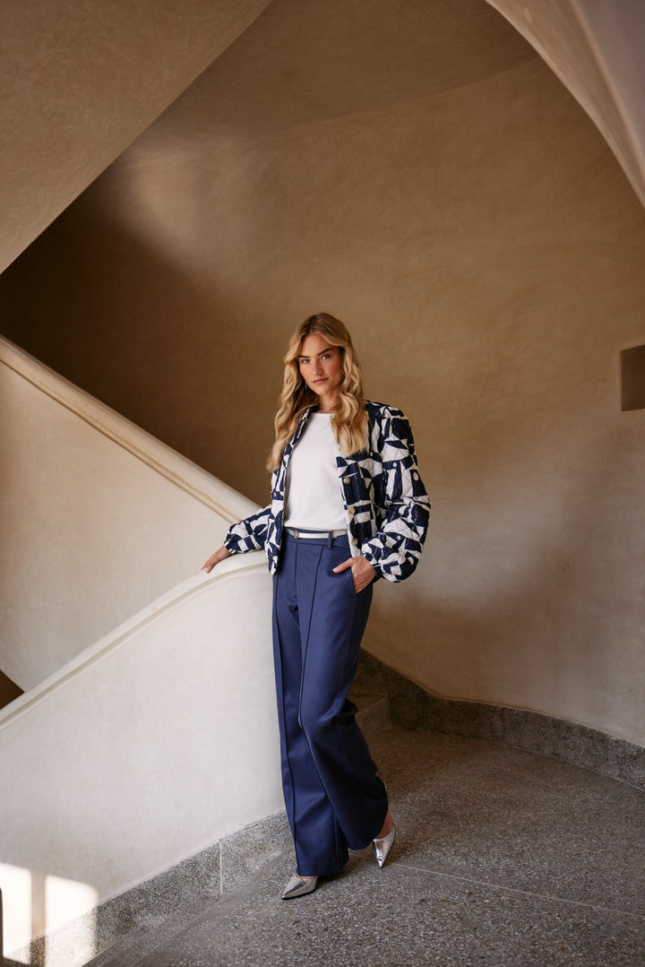NUKUS - Broek Jill Navy Blue - Luxedy