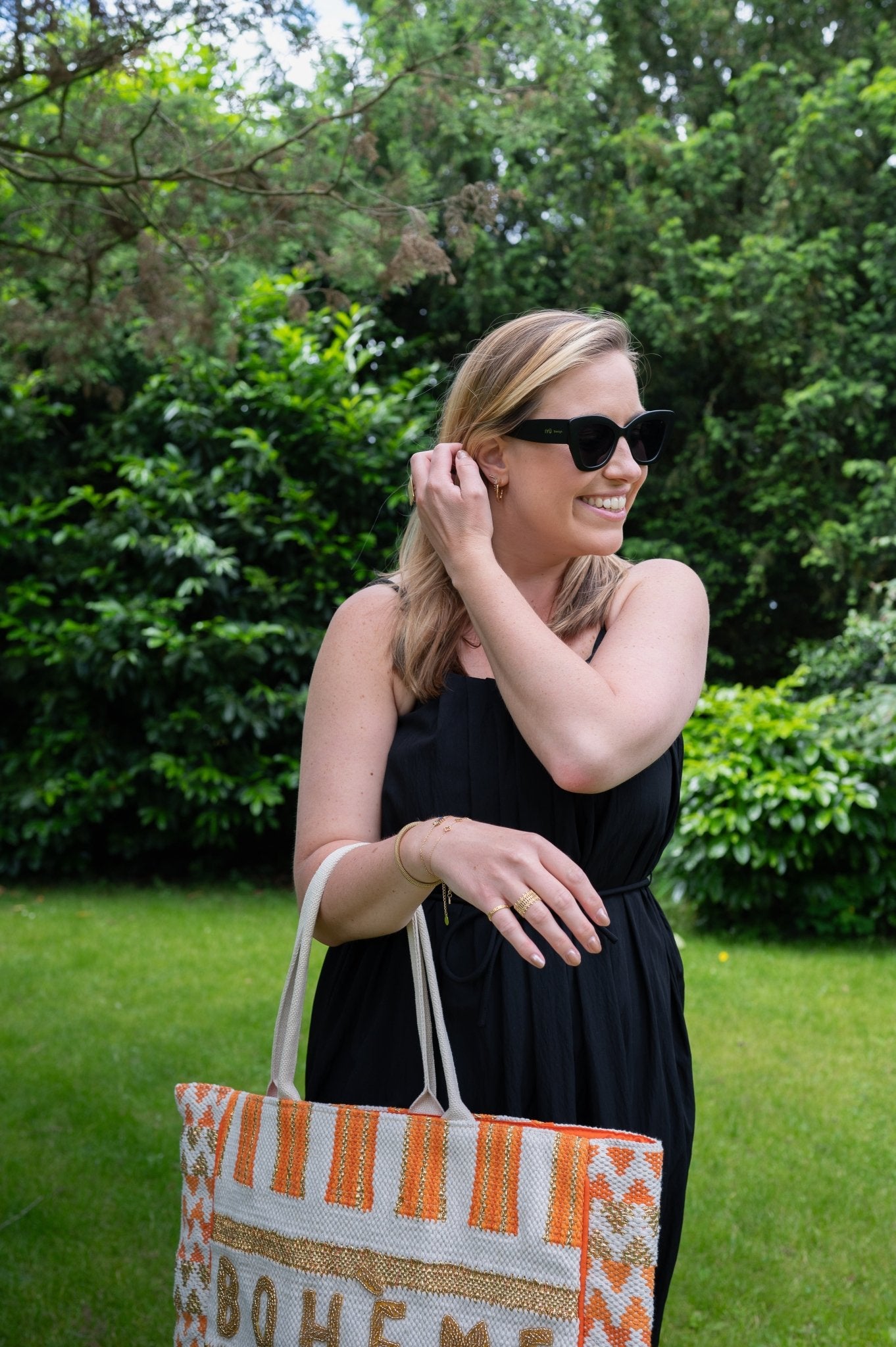 NUKUS - Jurk Isabel Robe Black - Luxedy