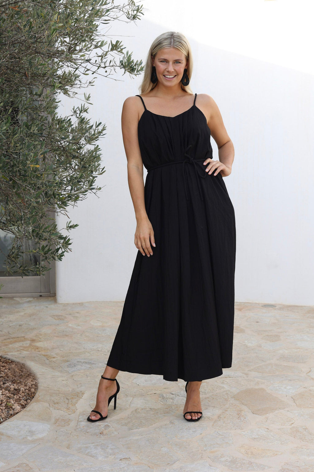 NUKUS - Jurk Isabel Robe Black - Luxedy