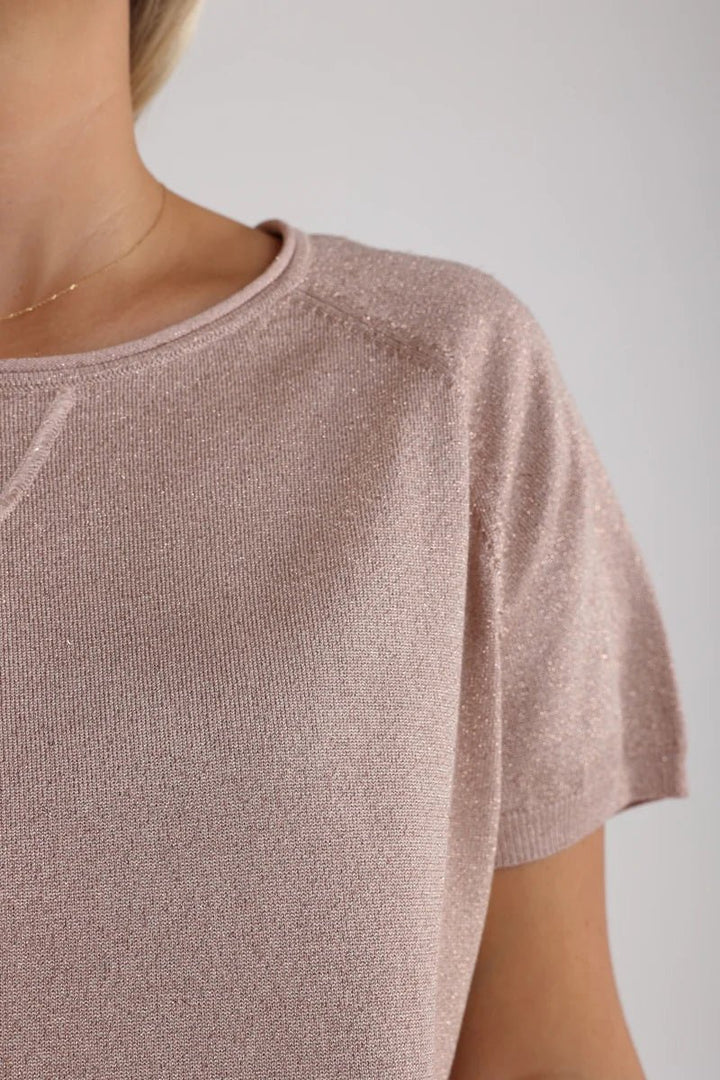 NUKUS - Top Anita Lurex Powder Pink - Luxedy