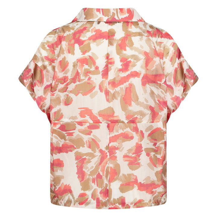 NUKUS - Top Catalina Floral Offwhite / Coral - Luxedy