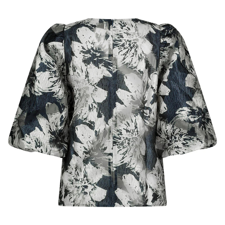 NUKUS - Top Delilah Chiffon Navy - Luxedy