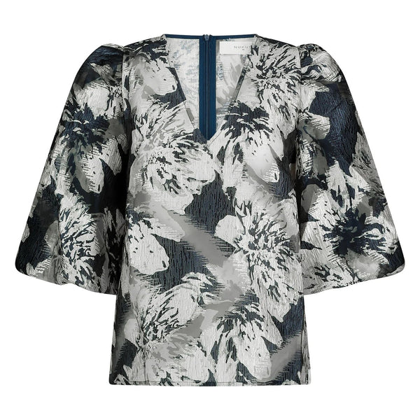 NUKUS - Top Delilah Chiffon Navy - Luxedy