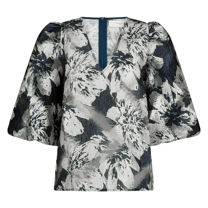 NUKUS - Top Delilah Chiffon Navy - Luxedy