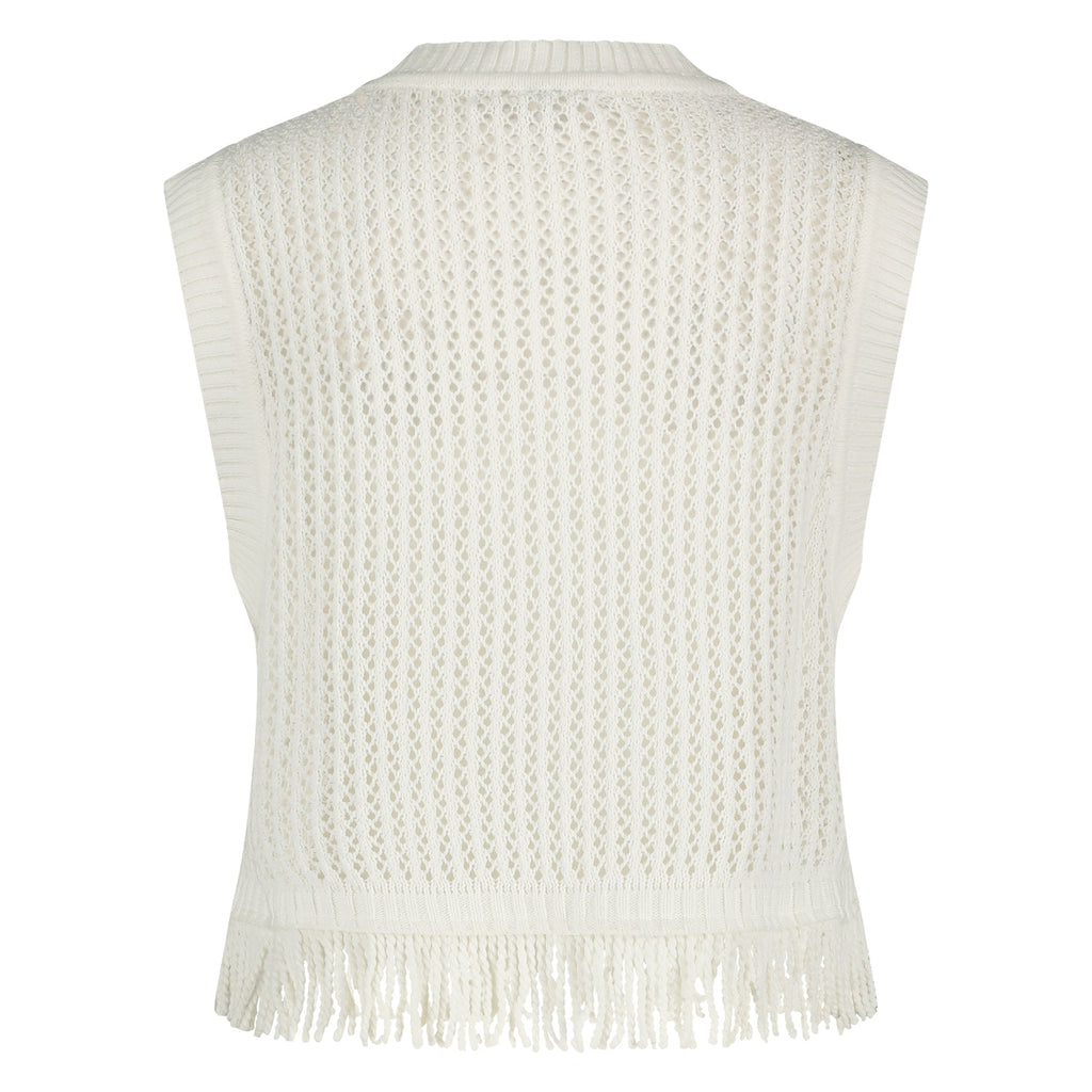 NUKUS - Top Kally Frills White - Luxedy