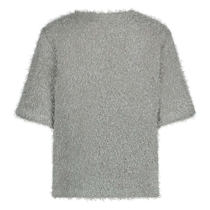 NUKUS - Top Octavia Fluffy Lurex Silver - Luxedy