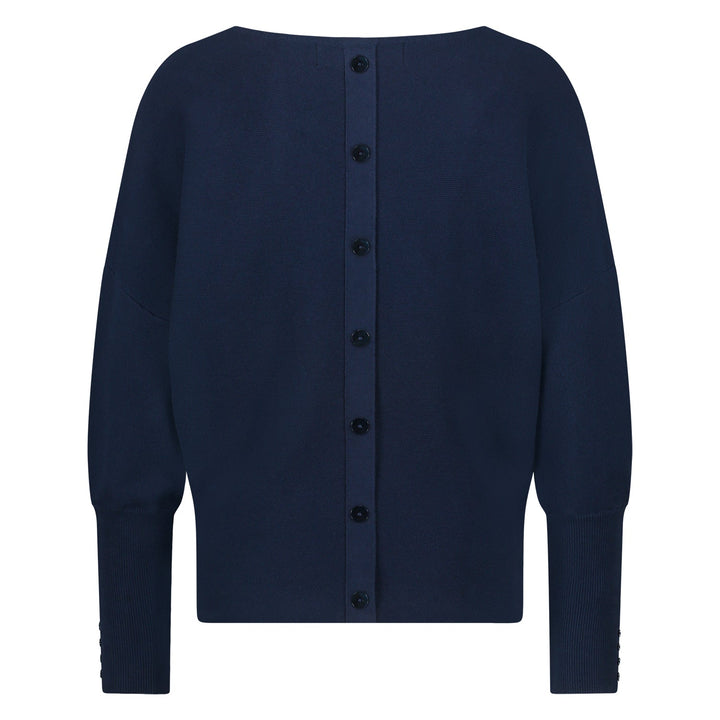 NUKUS - Trui Batwing Pull Navy Blue - Luxedy