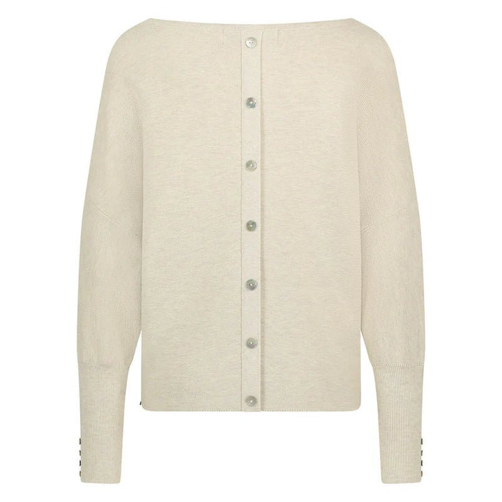 NUKUS - Trui Batwing Pullover Sand - Luxedy