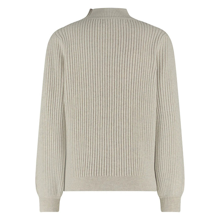 NUKUS - Trui Daytona Greige Pullover - Luxedy