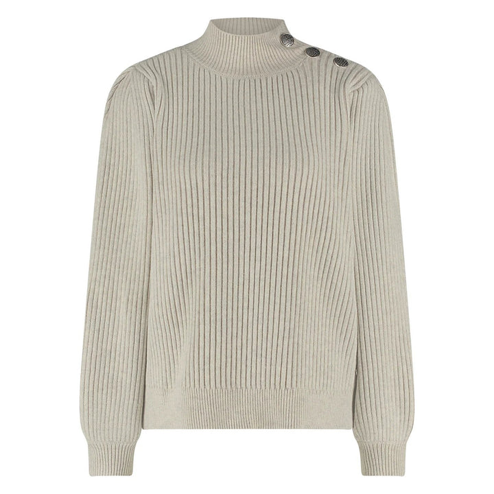NUKUS - Trui Daytona Greige Pullover - Luxedy