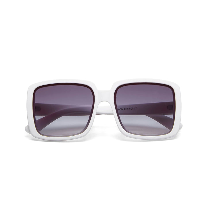 Okkia Zonnebril Alessia Big Square Shape - Optical White - Luxedy