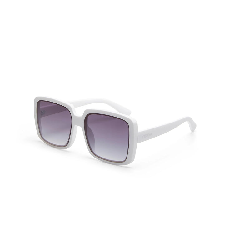 Okkia Zonnebril Alessia Big Square Shape - Optical White - Luxedy