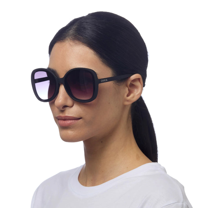 Okkia Zonnebril Anna Butterfly Shape - Black - Luxedy