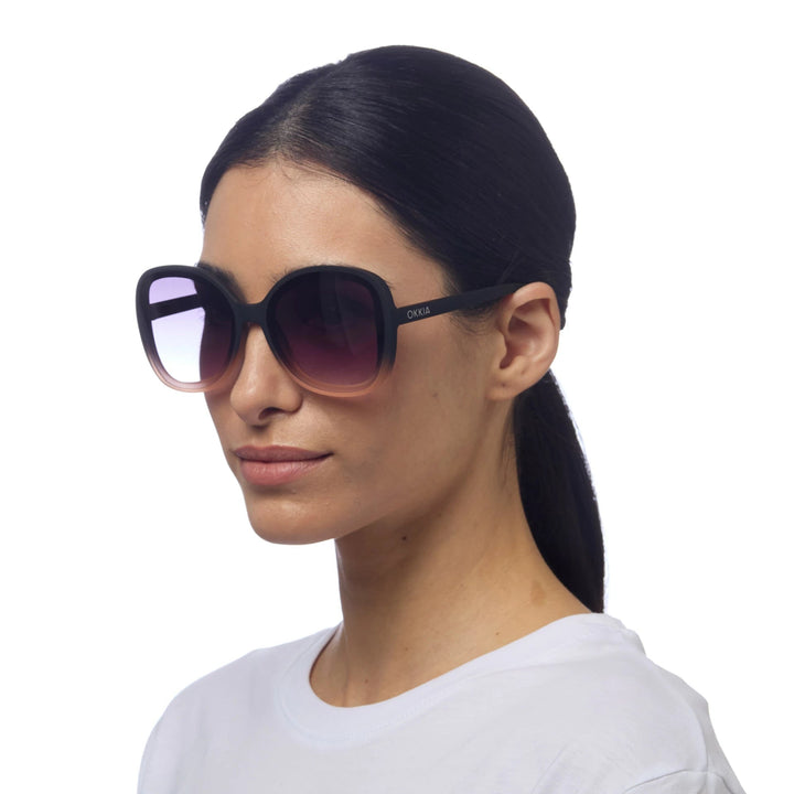 Okkia Zonnebril Anna Butterfly Shape - Black/Pink - Luxedy