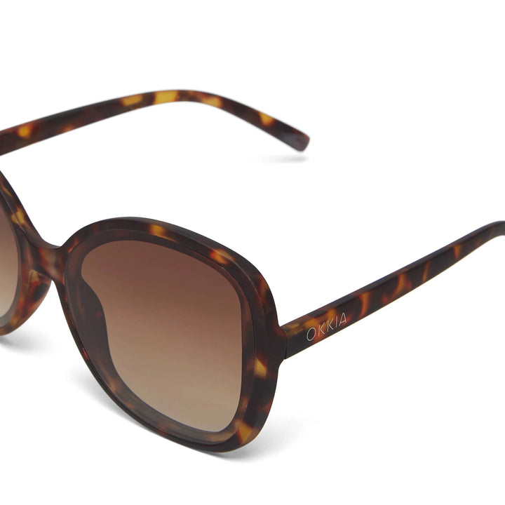 Okkia Zonnebril Anna Butterfly Shape - Classic Havana Brown - Luxedy