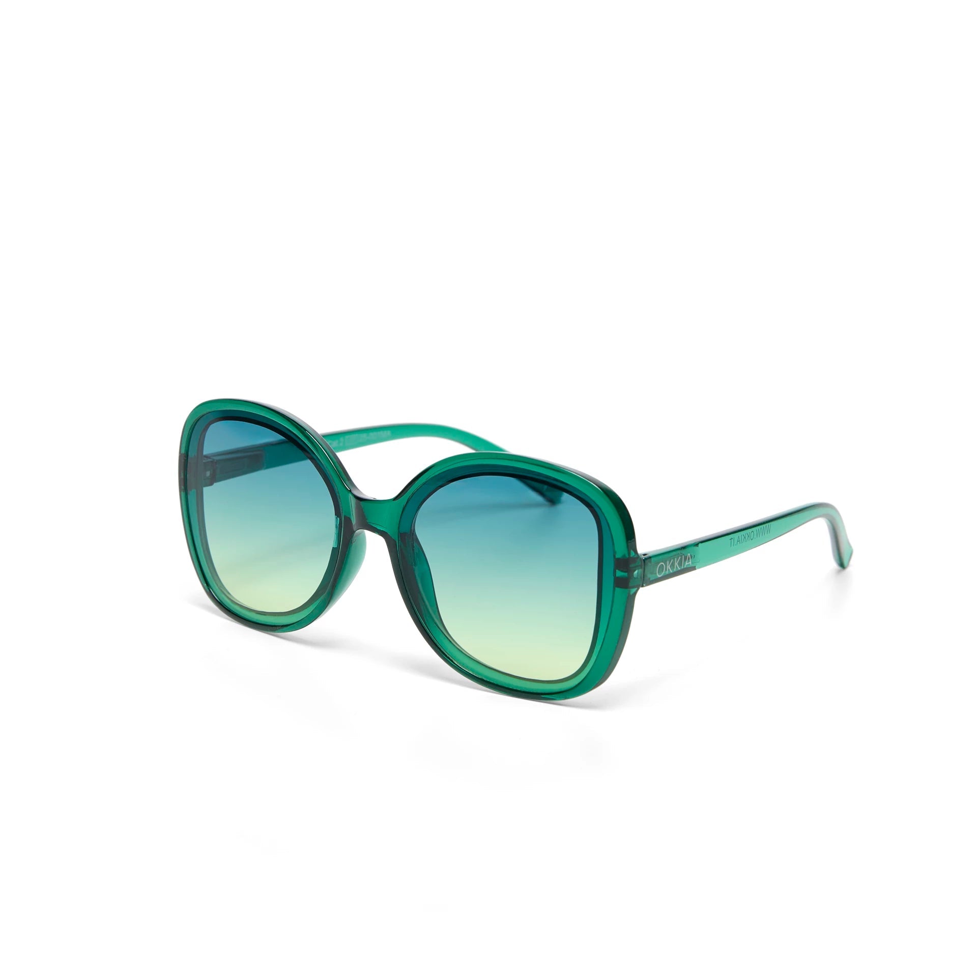 Okkia Zonnebril Anna Butterfly Shape - Transparant Green - Luxedy
