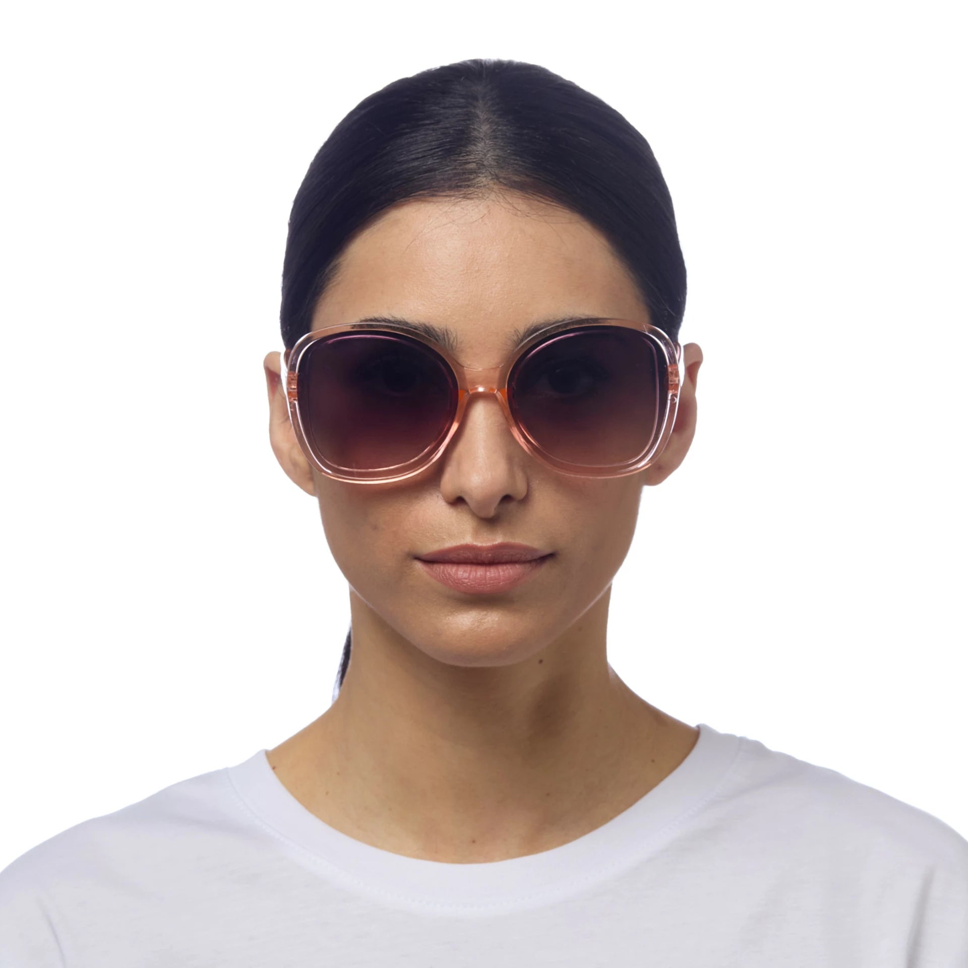 Okkia Zonnebril Anna Butterfly Shape - Transparant Pink - Luxedy