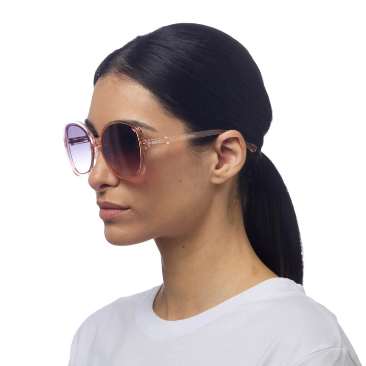 Okkia Zonnebril Anna Butterfly Shape - Transparant Pink - Luxedy