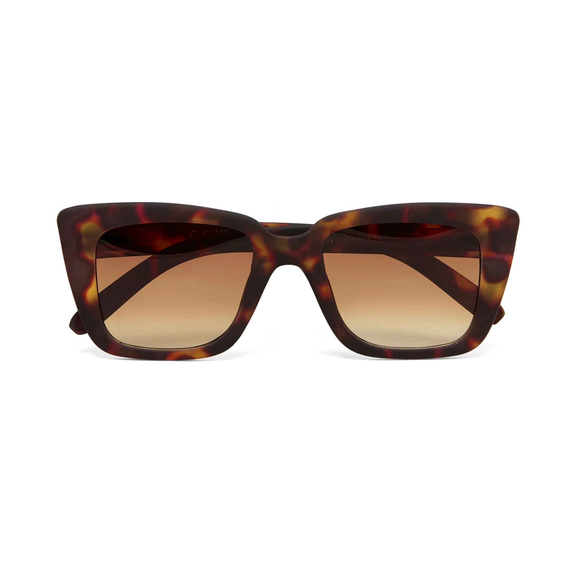 Okkia Zonnebril Elba Cateye Shape - Classic Havana Brown - Luxedy