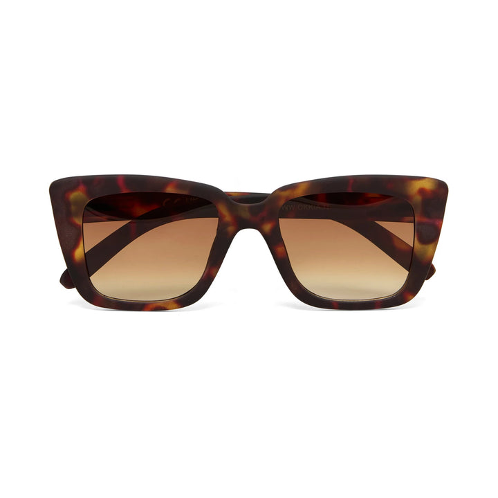 Okkia Zonnebril Elba Cateye Shape - Classic Havana Brown - Luxedy