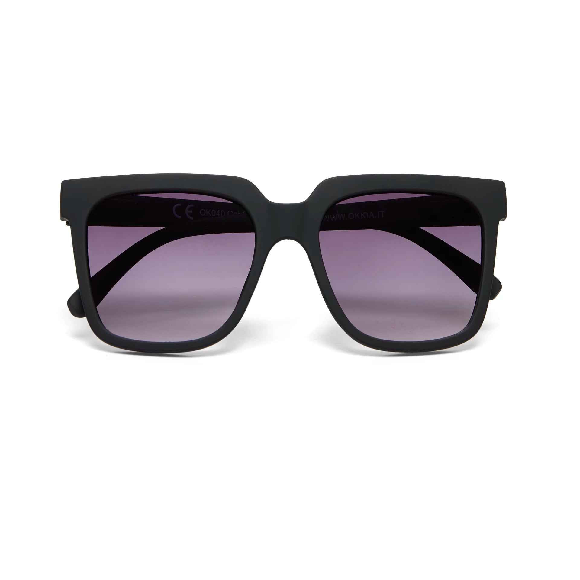 Okkia Zonnebril Roma Big Square Shape - Black - Luxedy