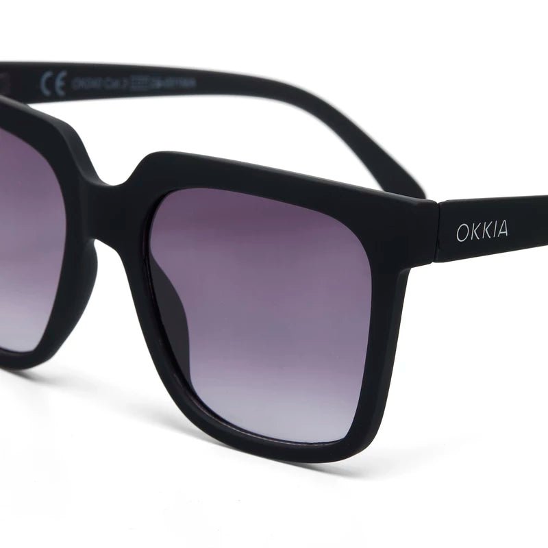 Okkia Zonnebril Roma Big Square Shape - Black - Luxedy