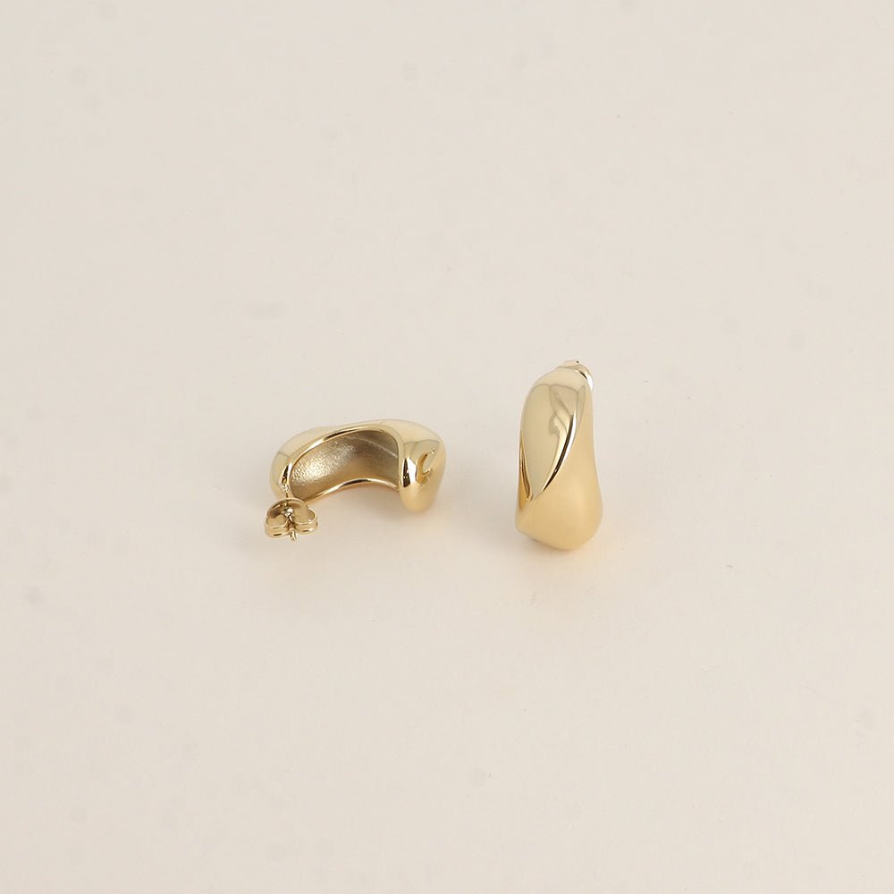 Oorbellen - Daisy Hoop Gold - Luxedy