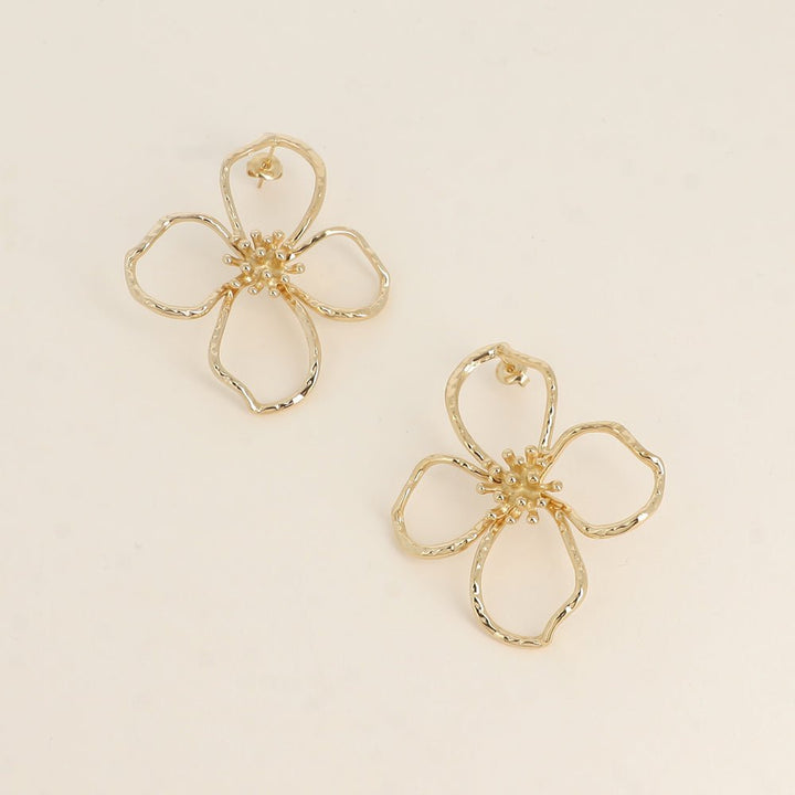 Oorbellen - Florence Flower Gold - Luxedy