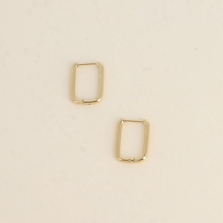 Oorbellen - Leona Square Hoop (12x18mm) - Luxedy