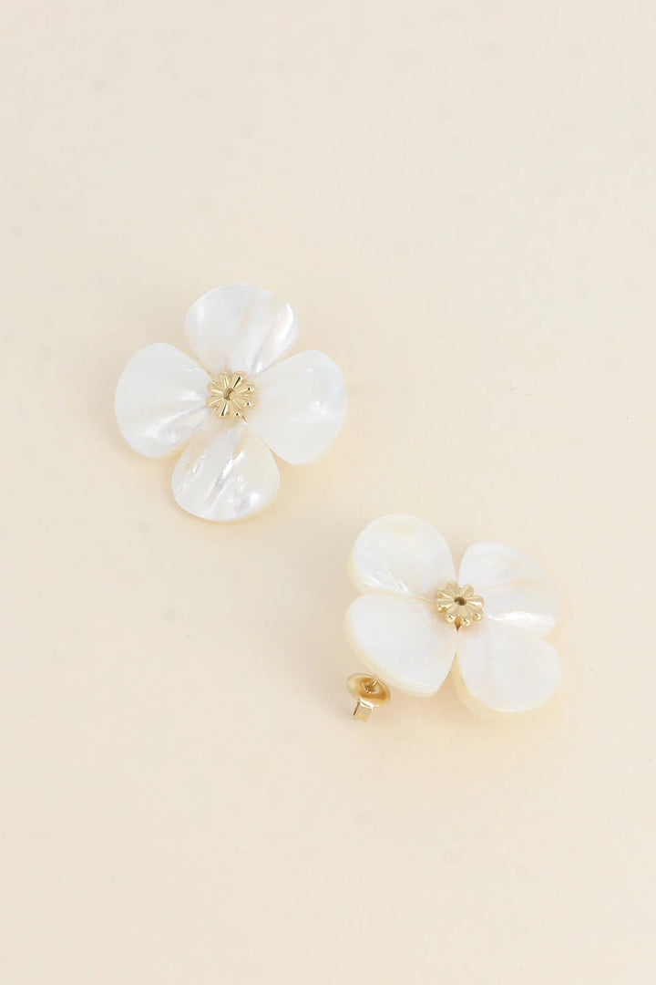 Oorbellen - Mia Pearl Flower - Luxedy