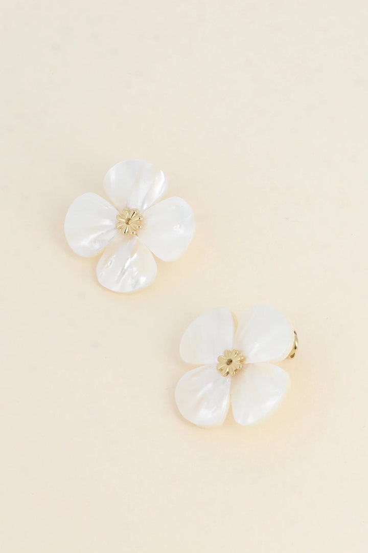 Oorbellen - Mia Pearl Flower - Luxedy