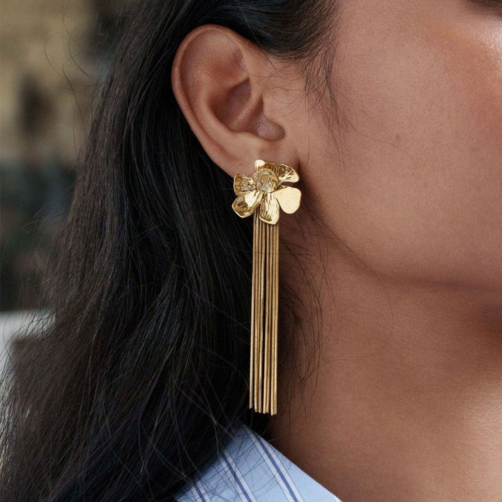 Oorbellen - Mona Flower oorbellen - Luxedy