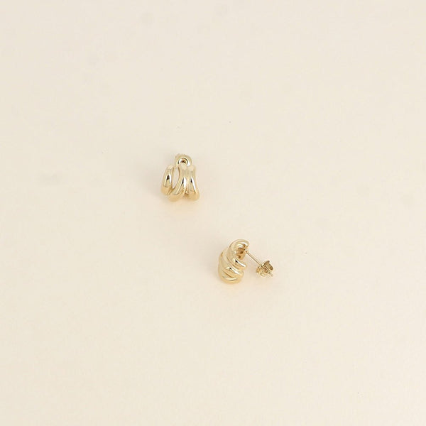 Oorbellen - Tiny Knot Gold - Luxedy