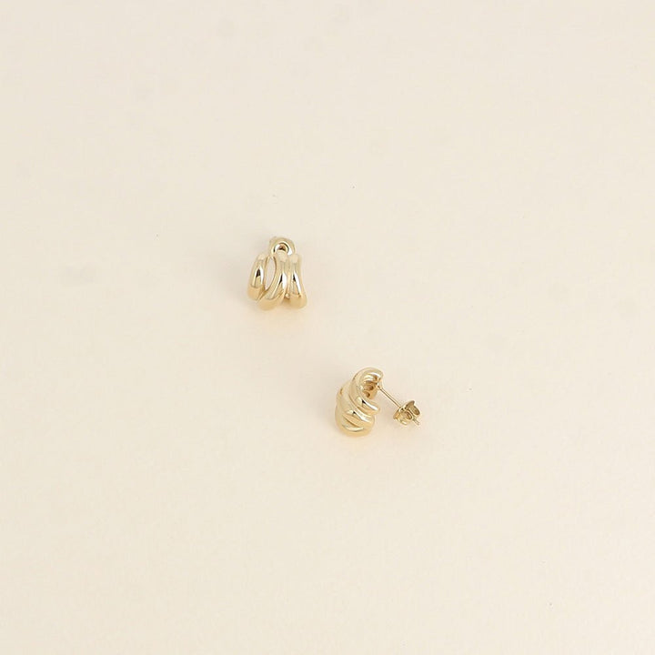 Oorbellen - Tiny Knot Gold - Luxedy
