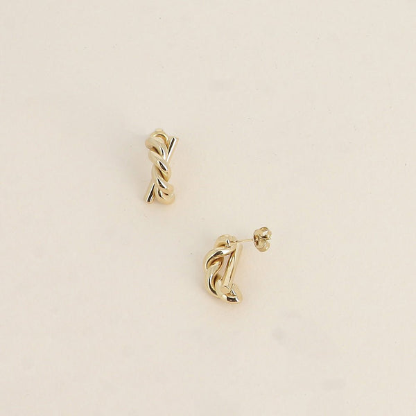 Oorbellen - Twist Gold - Luxedy