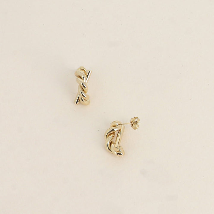 Oorbellen - Twist Gold - Luxedy