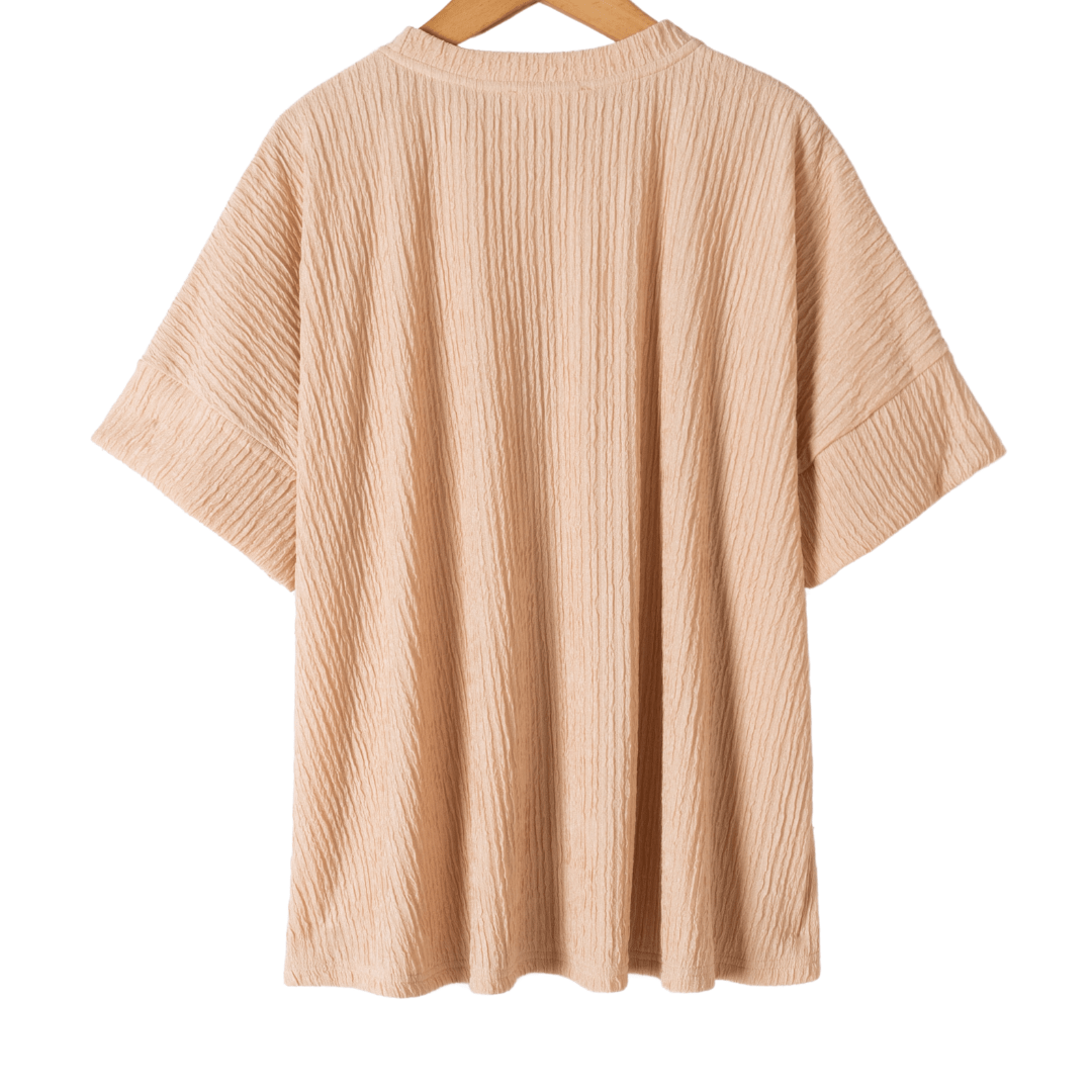 Oversized Shirt Ivy Beige - Luxedy