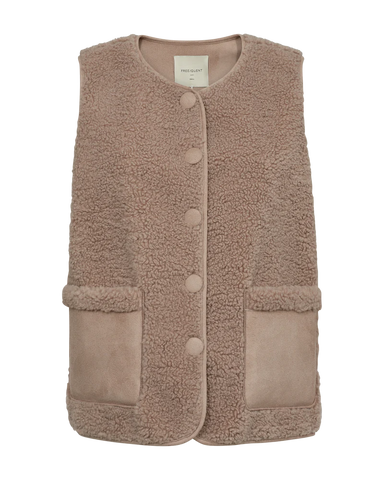 Freequent - Jas Lamby Waistcoat Simply Taupe