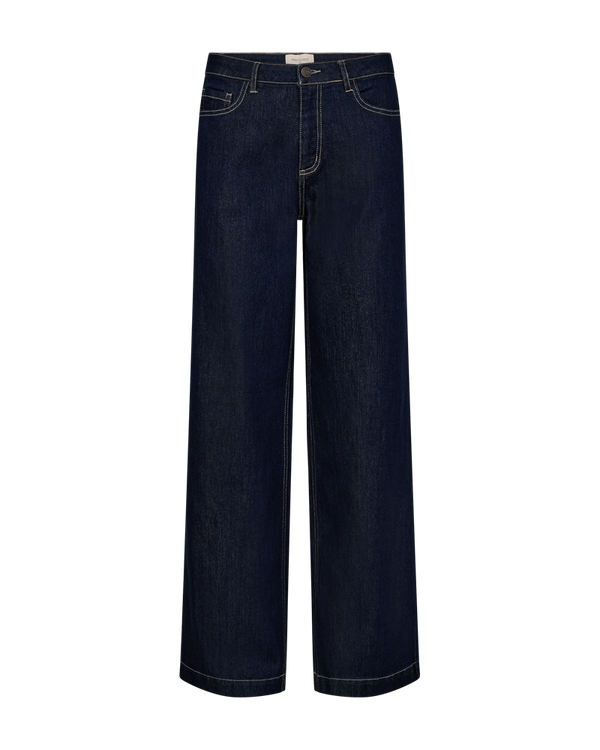 Freequent - Broek Lonni Dark Blue Denim (lengte 32)
