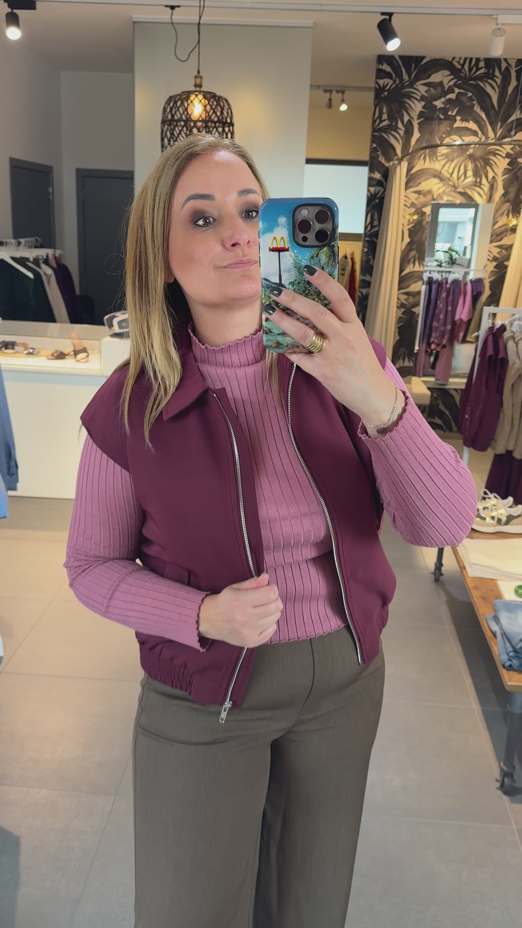 Ydence - Top Kit Knitted Mauve