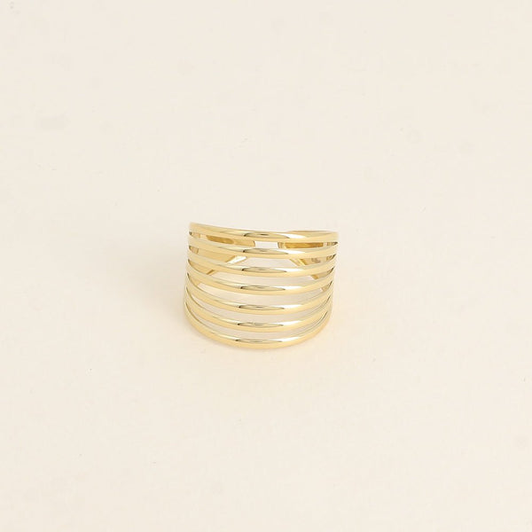 Ring - Lina Lines Gold - Luxedy