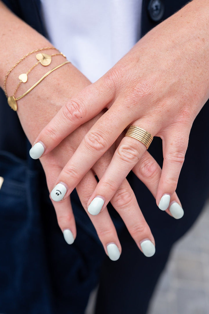 Ring - Sofi Hammered Lines - Luxedy