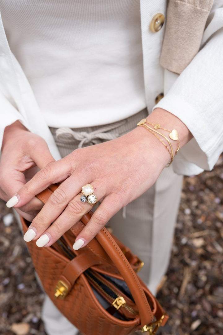 Ring - Triology Swarovski® Beige - Luxedy