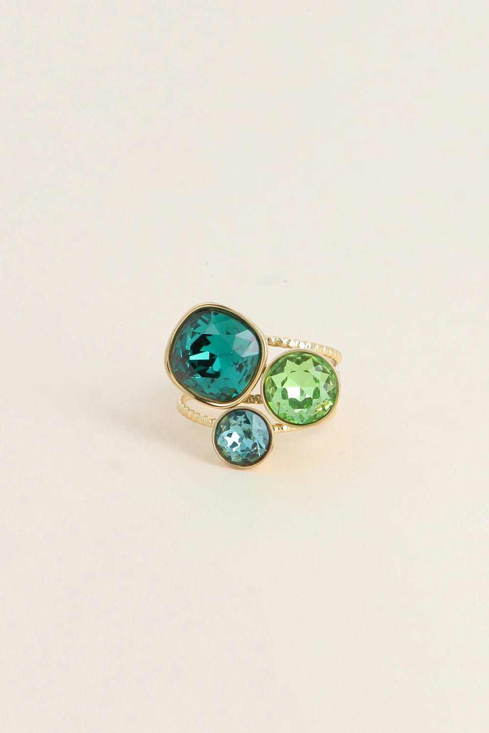 Ring - Triology Swarovski® Dark Green - Luxedy